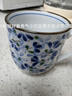 陶趣居日本進(jìn)口釉下彩陶瓷馬克杯小藍芽茶杯線(xiàn)唐草水杯青花小清新帶柄杯 小藍芽馬克杯 曬單實(shí)拍圖