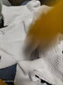 JQJQ 兒童襪子長襪子純棉中筒襪春秋季學(xué)生全棉襪男女孩網(wǎng)眼襪3雙裝 3白=3雙 腳長22-24厘米36-40碼 曬單實拍圖