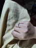 秋虞碎冰冰戒指女足銀999輕奢高級感情侶對戒送女友生日520情人節(jié)禮物 999足銀女戒指【精美禮盒裝】 曬單實拍圖