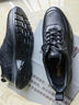 金利來(lái)（Goldlion）皮鞋男輕奢鹿皮革休閑鞋新品運動(dòng)鞋男跑步鞋男士板鞋 黑色 41 曬單實(shí)拍圖