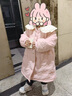 戴維貝拉兒童棉服冬裝女童寶寶防水甜美夾棉洋氣棉衣外套 曬單實拍圖