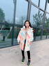 G.DUCKKIDS女童冬裝棉服2025年新款兒童韓版洋氣夾棉女孩冬季防寒服棉衣外套 圖片色 130 曬單實拍圖
