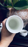 世寶 骨瓷內(nèi)膽陶瓷保溫杯男女車載大容量泡茶杯雙層真空保溫杯 白色（帶杯套） 曬單實拍圖