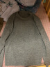 无印良品 MUJI 男式 美利奴羊毛 中针距圆领毛衣 AAD05A1A 长袖针织衫 灰色 XL 实拍图