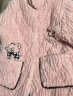 猫人女士睡衣女冬季三层夹棉长袖开衫加厚加绒法兰绒家居服女粉色M 晒单实拍图