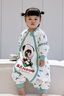 ibaby/英倫寶貝泡泡瑪特聯(lián)名恒溫嬰兒睡袋兒童防踢被子秋冬款連體睡衣 舒適款-竹子熊貓（適合20-24℃） 90碼 身高80-90cm體重6.5-13kg 曬單實(shí)拍圖