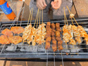 何師燒烤（He's）食材掌中寶串 新鮮雞膝軟脆骨腌料調(diào)味拆袋即燒烤半成品烤串 10串 曬單實拍圖