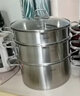 Momscook慕廚304不銹鋼蒸鍋湯鍋 兩層蒸鍋 多層蒸鍋 大容量8人以上使用 28x14cm雙層（MT2814ST2) 28cm 曬單實(shí)拍圖