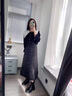 菲洛曼羽絨裙半身裙女士中長(cháng)款加厚保暖a字裙高腰顯瘦一片式 黑色_氣質(zhì)黑 XL_適用2-2-2尺4 曬單實(shí)拍圖