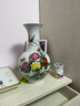 景鑫景德鎮陶瓷器粉牡丹花瓶擺件客廳插花中式家居玄關(guān)酒柜裝飾工藝品 花開(kāi)富貴賞瓶+旋轉底座 曬單實(shí)拍圖