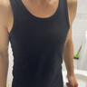 簡(jiǎn)束 簡(jiǎn)束工字背心男夏純色棉質(zhì)健身緊身休閑運動(dòng)打底汗背心男修身潮 黑色 （工字背心） L （63kg左右） 曬單實(shí)拍圖
