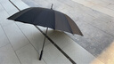 莫蘭迪（Molandi）雨傘印logo定制長(cháng)柄折疊遮陽(yáng)傘廠(chǎng)家批發(fā)廣告傘訂做可印刷圖案黑色 曬單實(shí)拍圖