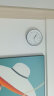 天王星挂钟客厅卧室石英钟现代简约创意钟表免打孔时尚时钟圆形挂表25cm 实拍图