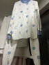 小青龍新款兒童內(nèi)衣套裝純棉春秋長袖男女寶寶秋衣褲套裝 藍太空（男寶寶） 140 (建議130-140cm) 曬單實拍圖