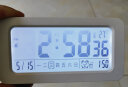 康巴丝（Compas）多功能闹钟电子桌面时钟计时器 学生儿童节日礼物 升级版802 白色 实拍图