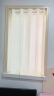 家菲（jiafei） 【伸缩杆+纱帘】透光不透人纱帘窗帘免打孔易安装伸缩杆卧室飘窗 加厚麻纱--米黄色 (宽1.1-1.6米)(高1.5米2片含杆) 实拍图
