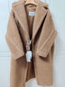 MAX MARA 【經(jīng)典禮遇】女裝Teddy泰迪熊大衣1016131906 駝色 XS 尺碼偏大 曬單實拍圖