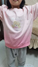 Classic Teddy男童衛衣女童打底衫兒童長(cháng)袖T恤中小童裝春秋季套頭衣服秋裝上衣 潮流漸變熊淺粉 140 曬單實(shí)拍圖