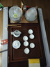 金灶（KAMJOVE）整套茶具功夫茶盤(pán)套裝 玫瑰實(shí)木精雕自動(dòng)上水茶臺(tái)泡茶機(jī)茶海K-200 搭配G9 陶瓷茶具 茶水桶 曬單實(shí)拍圖