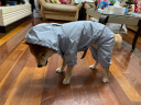 憨憨宠狗狗雨衣狗衣服小型犬全包四脚反光户外防风保暖冲锋衣服防水雨披 蓝色 XXL号建议体重10-15斤 实拍图