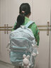 瑞潮（RUICHAO）2026新款小清新書(shū)包女初中生高中小學(xué)生雙肩包女大容量背包潮 藍色【兔子】 曬單實(shí)拍圖