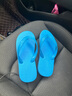 卡普旗泰國人字拖男星馬老式鯊魚(yú)牌夏天沙灘休閑防滑桂馬女輕便情侶拖鞋 寶藍色 波浪紋星馬 10.5號(適合41/42碼腳) 曬單實(shí)拍圖