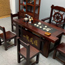 老船木茶桌椅組合家用全實(shí)木茶幾辦公室泡茶庭院功夫茶臺家具整套 1.6米茶桌+4靠背椅1船舵椅 曬單實(shí)拍圖