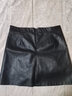 魅力棠小皮裙A字裙女士2025新款高腰新款顯瘦修身韓版短裙秋冬半身裙子 黑色 2XL/30(125-135斤) 曬單實(shí)拍圖