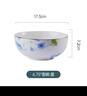 多樣屋（TAYOHYA） 花影繽紛餐具套裝陶瓷碗碟盤子菜盤飯碗湯碗面碗家用 6.75