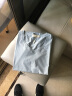 艾路丝婷夏装新款T恤女短袖上衣韩版修身体恤TX3560 V领浅蓝色 XL 实拍图