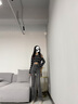 矜持范煙灰色牛仔褲女彈力新款高腰顯瘦小個(gè)子微喇叭褲子女顯瘦春秋 灰色 M 100-110斤 曬單實(shí)拍圖
