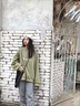 矜持范超火古著衛(wèi)衣女秋冬款oversize無帽加絨外套ins潮學(xué)生寬松上衣服 綠色-加絨款_優(yōu)質(zhì)面料 S _60-85斤 曬單實(shí)拍圖