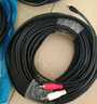 秋葉原（CHOSEAL） 3.5mm音頻線一分二 3.5轉(zhuǎn)雙蓮花連接線 電腦手機(jī)電視音箱功放轉(zhuǎn)接線 黑色 50米 曬單實(shí)拍圖