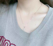 ?？ㄒ?8k金項鏈女鉆石吊墜情人節(jié)生日禮物送老婆一克拉奢侈首飾 【18k玫瑰金】1克拉雪花項鏈 曬單實拍圖