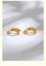 賽菲爾復(fù)購(gòu)補(bǔ)貼黃金耳環(huán)女5G金足金蹦迪珠閃耀耳環(huán)耳圈 一對(duì) 約2.1克 曬單實(shí)拍圖