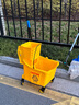 商用大號手動(dòng)下壓式單桶榨水車(chē)拖把桶保潔車(chē)擰水擠水桶拖地壓水車(chē) 單桶榨水車(chē)(36L)黃色 曬單實(shí)拍圖
