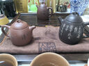 藏壺天下【晨光窯·造】宜興紫砂壺 黃龍源原礦底槽清小品秦權(quán)壺 手工制作 秦權(quán)（春枝圖） 170ml 曬單實拍圖