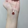 心言心語(yǔ) 18K玫瑰金鉆石三葉草項鏈女輕奢鎖骨鏈紀念日生日禮物送女友老婆 18K金三葉草項鏈+輕奢禮盒 曬單實(shí)拍圖