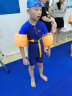 特步（XTEP）儿童泳衣男童连体小中大儿童泳镜泳帽游泳套装 藏青色三件套 18#  实拍图