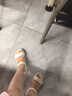 依零依蓓涼鞋女仙女風(fēng)厚平底學(xué)生網(wǎng)紅ins潮沙灘鞋軟底羅馬鞋大碼女鞋 杏色 36 曬單實(shí)拍圖