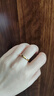 周大生黃金戒指情侶對戒足金love活口結婚三金訂婚結婚生日禮物送女友 男戒 - 3.23g 曬單實(shí)拍圖