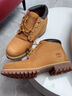 添柏嵐（Timberland）【保稅直發(fā)】男靴戶外鞋防水潮靴中幫黃靴23061W寬版 小麥色WHEAT NUBUCK 8 曬單實拍圖
