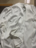初申长袖衬衫女缎面高级复古气质设计感法式职业通勤衬衣S132C2205 实拍图