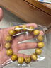 沐羽軒  金絲楠木手串 金絲楠手串 水波紋小水波黃金底枯木料佛珠文玩 15mm*15顆（小水波） 曬單實(shí)拍圖
