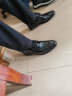 红蜻蜓皮鞋男商务正装男鞋系带舒适单鞋德比鞋婚鞋 WBA8140黑色41 实拍图