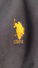 U.S. POLO ASSN.馬甲男抓絨搖粒絨秋冬立領(lǐng)無(wú)袖背心男裝外套 黑色 XL  曬單實(shí)拍圖