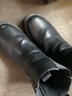京策 新款黑色馬丁靴男士長(cháng)筒切爾西靴春季高幫鞋英倫風(fēng)煙筒靴高街潮 黑色增高款 44 曬單實(shí)拍圖