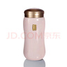 乾唐軒 【官方授權】正品活瓷杯喜悅圓融雙層隨身杯陶瓷水茶杯送人禮品 粉紅·鎏金（禮盒裝帶杯刷） 曬單實(shí)拍圖