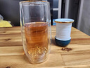 GQB雙層玻璃隔熱泡茶杯家用辦公綠茶杯陶瓷內膽過(guò)濾茶水分離水杯 觀(guān)山玻璃杯 曬單實(shí)拍圖