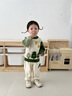 幼歌（YOUGE）嬰幼兒童趣小鳥繡花標(biāo)撞色套頭毛衣松軟寬松細(xì)膩上衣潮 淺杏白 90 cm 曬單實(shí)拍圖